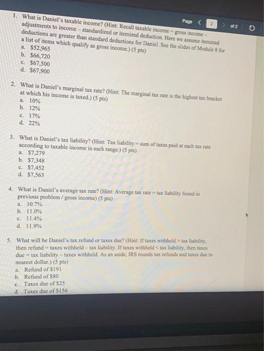 for cach. You do not need to show any work. The only