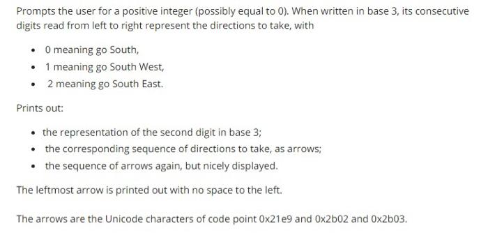  Prompts the user for a positive integer (possibly equal to 0