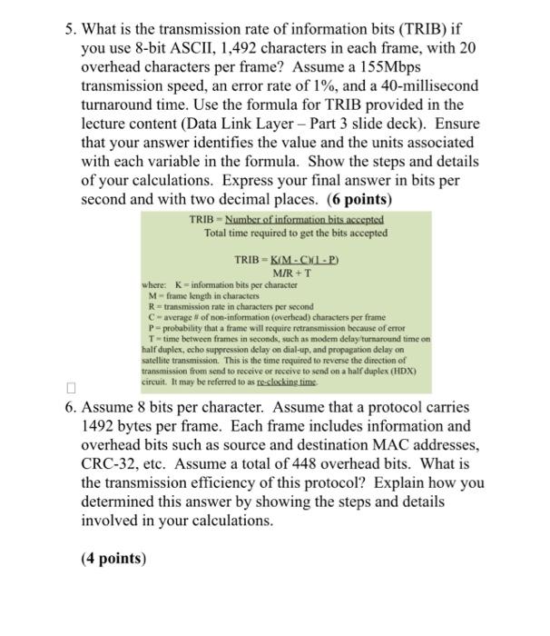Please help answer 5&6, I'll upvote if your answer helps! 5. What