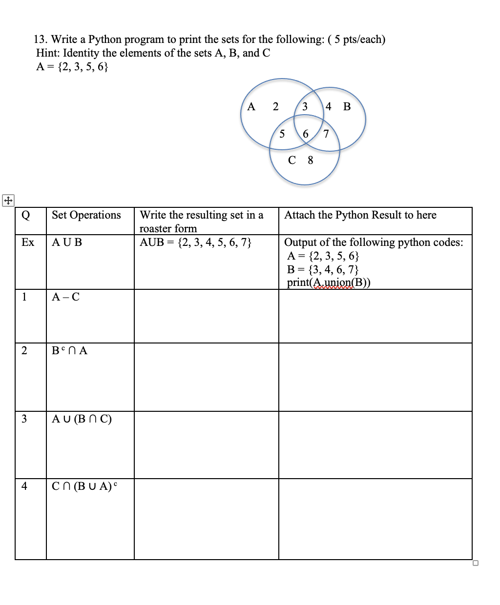 builder form. (2 pts/each) a. B={3,9,27,81} b. E={4,6,8,10,12,14,16,18,20,.,52} c. F={10,,3,2,1,0,1,2,.5} 2. Write