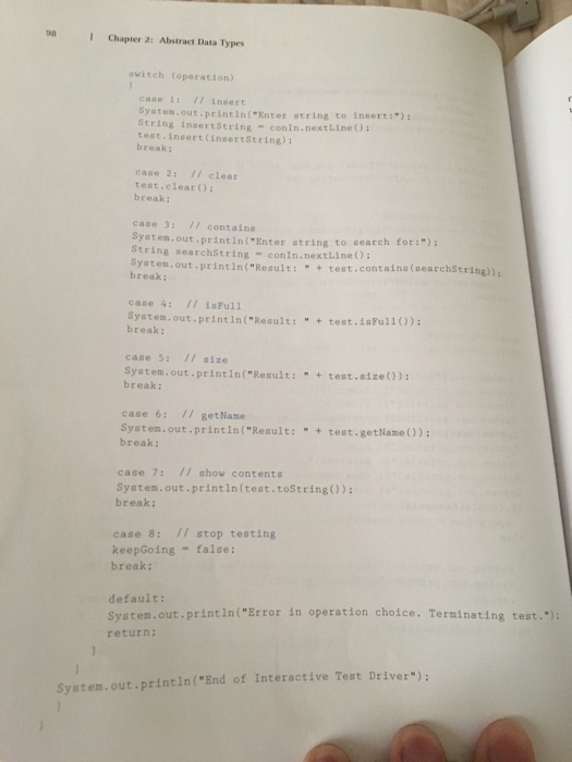 ITDArrayStringLog publie static vold main(String(] arga) ArrayStringlog test - ne ArrayStringlog(Testing") Scanner