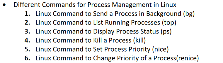  Different Commands for Process Management in Linux Linux Command to Send
