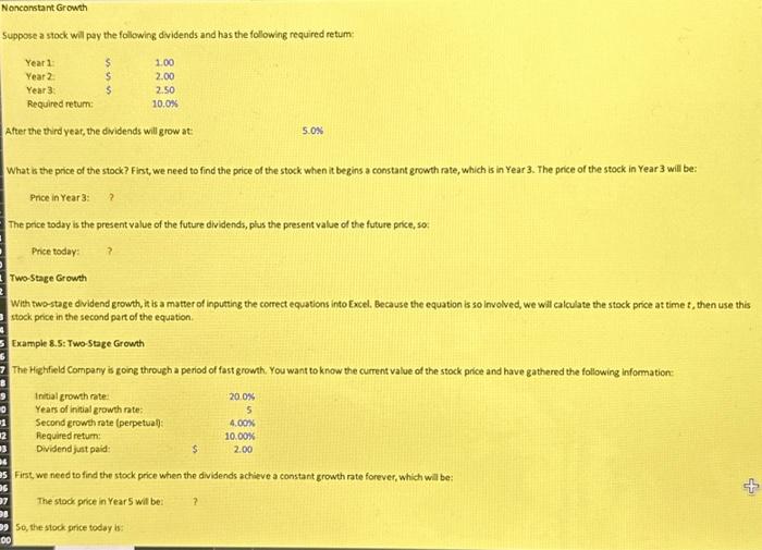 pricing, so we need to create our own equations. We will begin