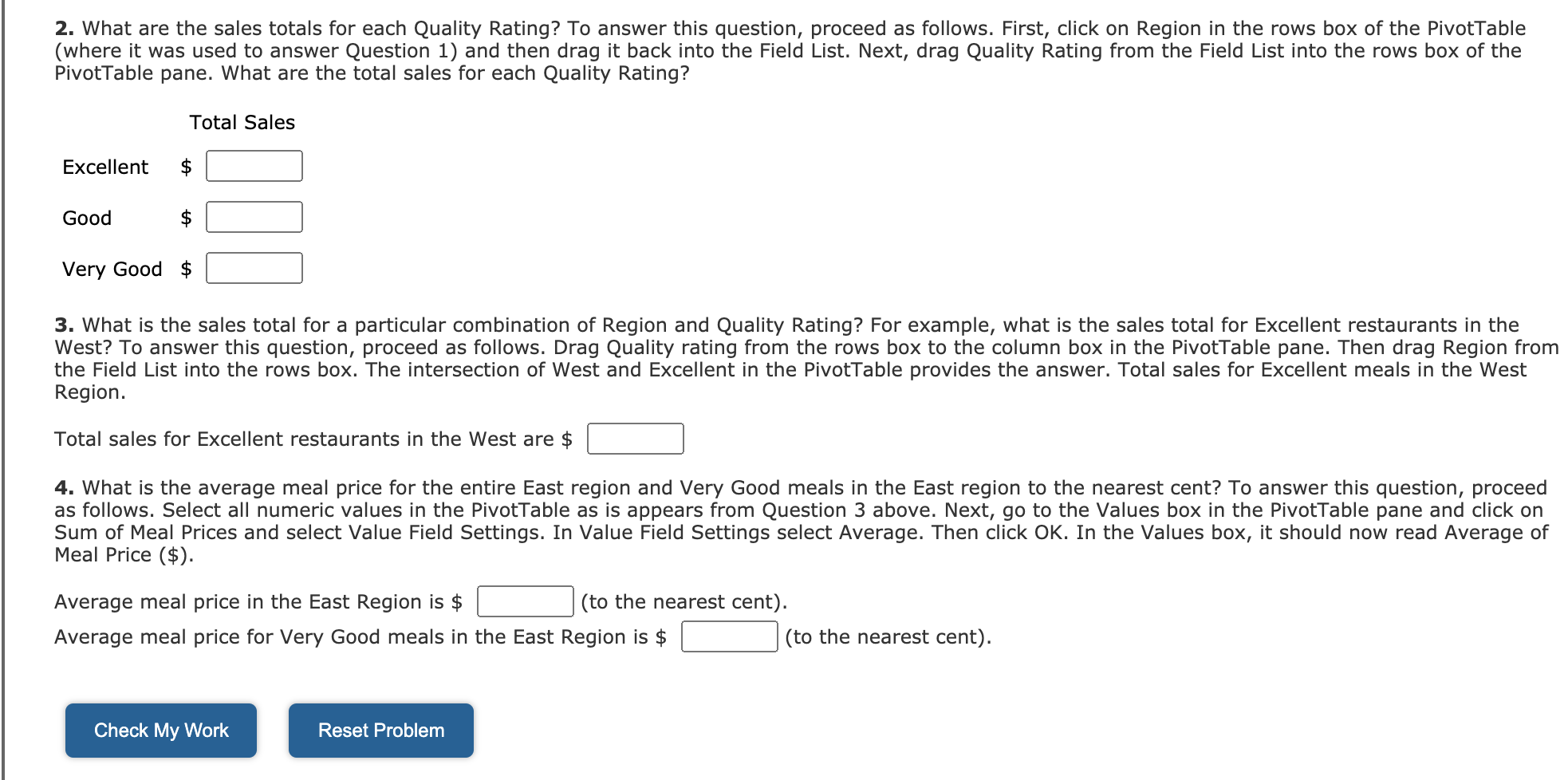 two or more variables simultaneously. The goal of this Excel Graded Tutorial
