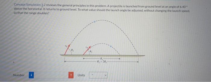  Concept Simulation 3.2 reviews the general principles in this problem. A