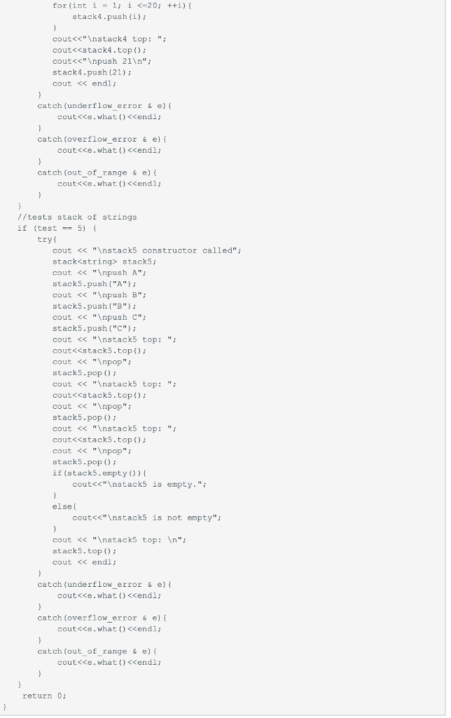 (Declare a constant in stack.h called MAX_SIZE and set it to 20.)