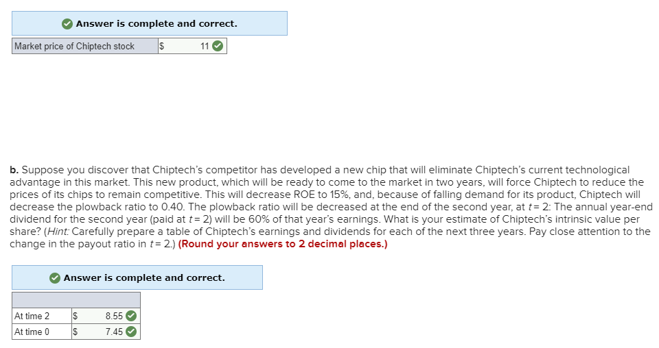 Chiptech, Inc., is an established computer chip firm with several profitable existing