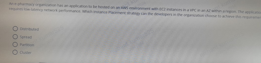  An e-pharmacy organization has an application to be hosted on an