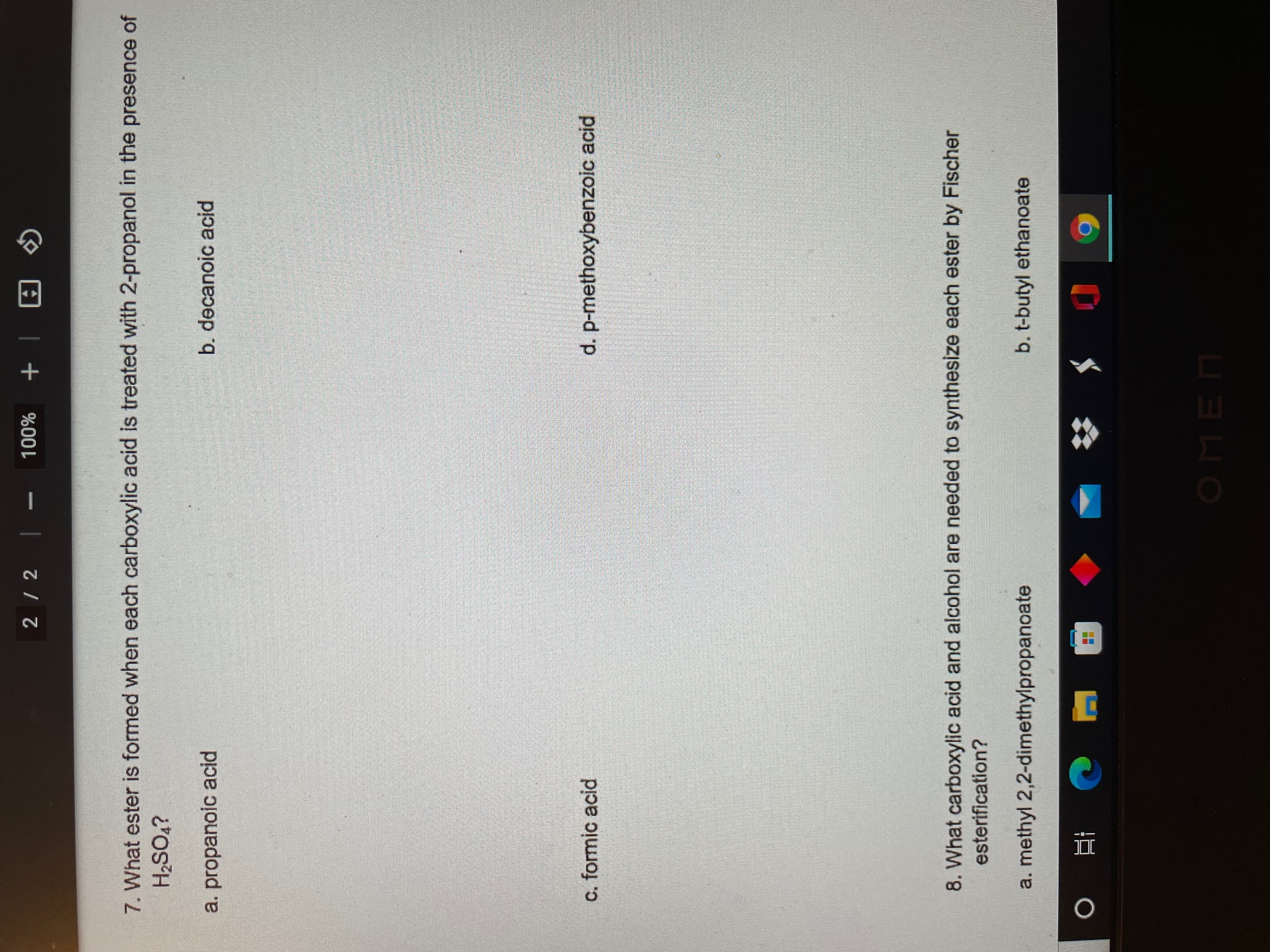 Can you please solve #7 and #8? 2 / 2 100% +