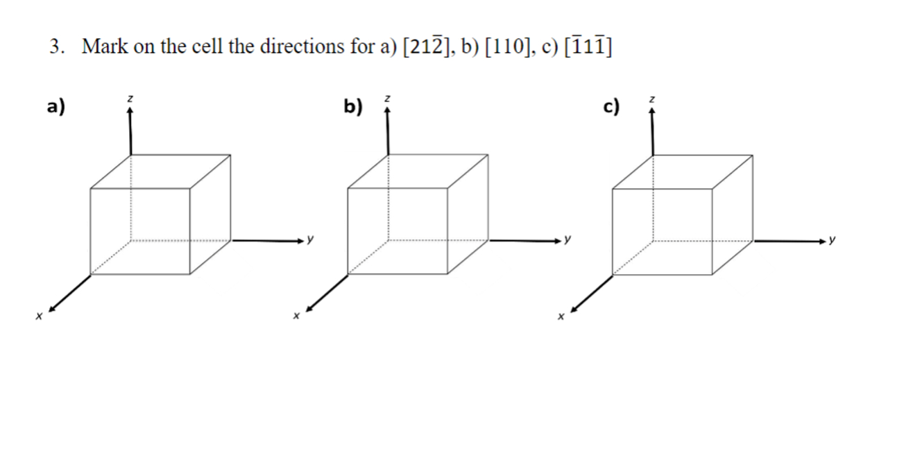  Mark on the cell the directions for 