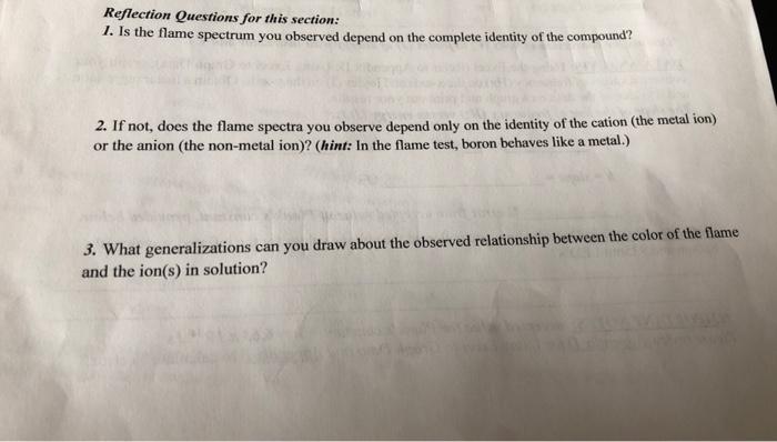 i need help answering these questions Reflection Questions for this section: 1.