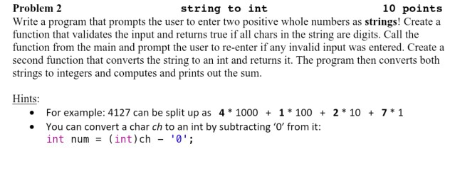  c++ Problem 2 Write a program that prompts the user to