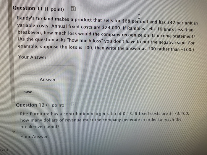  11 and 12 Please answer both! Question 11 (1 point) G