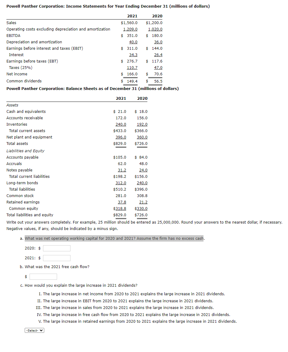  Write out your answers completely. For example, 25 million should be