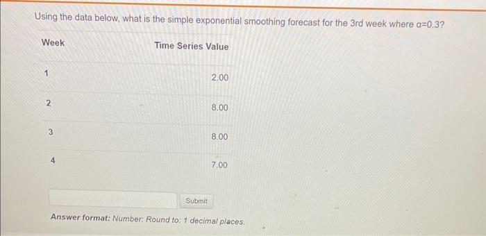 decimal places. Using the data below, calculate the bias based on using