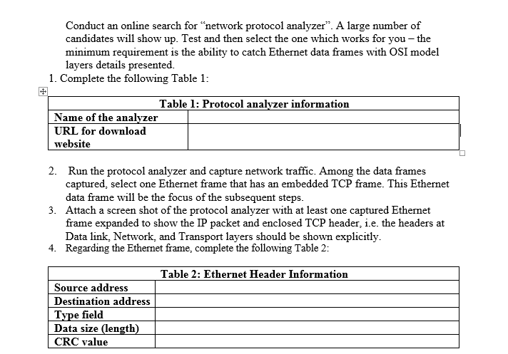 Conduct an online search for network protocol analyzer. A large number of