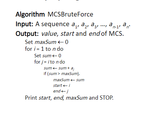 Can you please provide a java implementation for the following algorithm: Algorithm