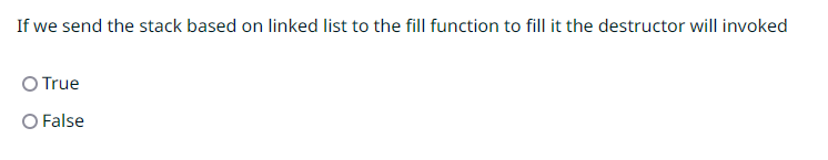  If we send the stack based on linked list to the
