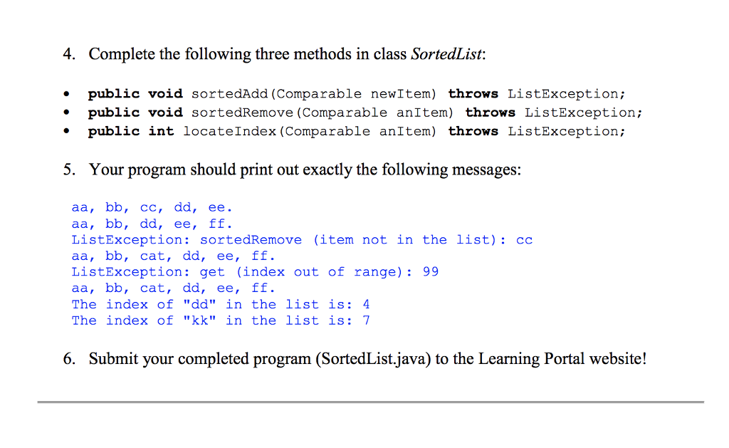 of list items private int numItems; // number of items in list
