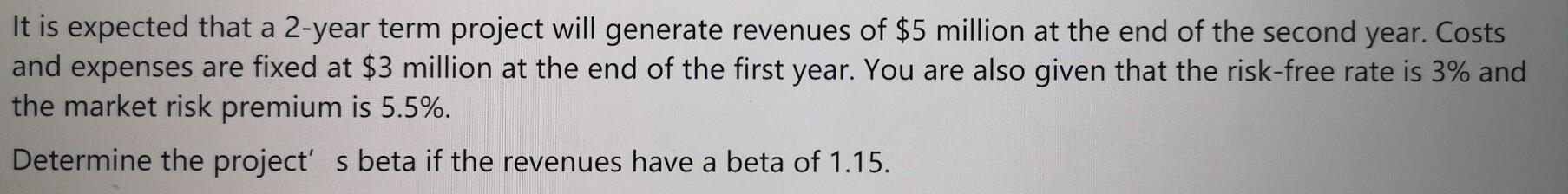  Actuarial models It is expected that a 2-year term project will