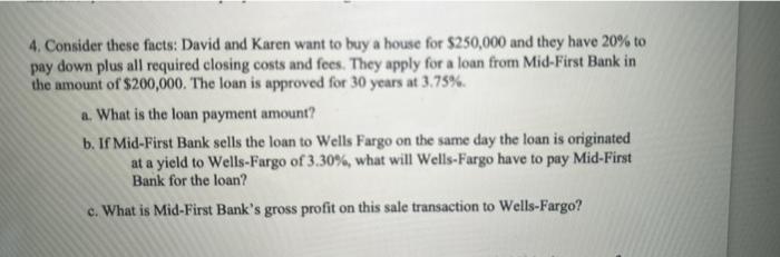 needing a step by step solution for each question on 4 please