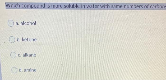CH3 CH(OH)CH3 tertiary-propanol b. propanol propan-2-ol C. d. iso-ethanol Which feature do