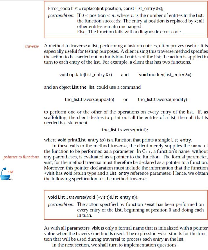 section) and for simply linked lists. For those that are different, write