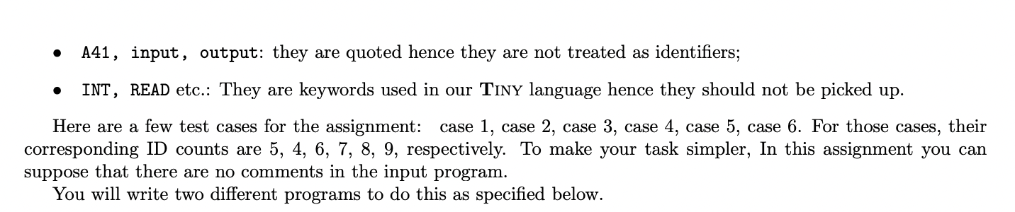 keywordsArray = { "IF", "WRITE", "READ", "RETURN", "BEGIN","END", "MAIN", "INT", "REAL" };