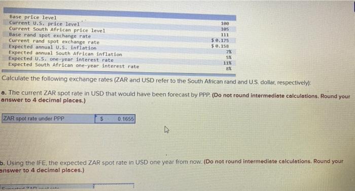  Base price level Current U.S. price level 180 Current South African