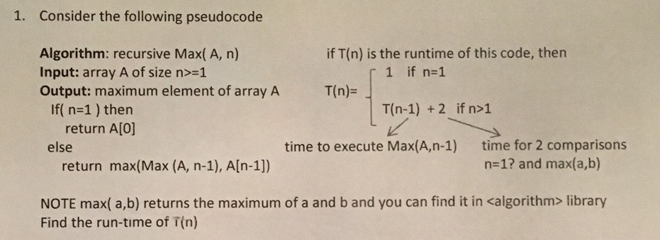 Hi Experts, This is a computer algorithm problem. Please help. And please