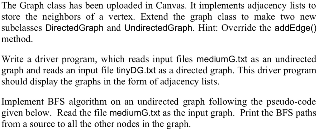  Graph.java import java.io.BufferedReader; import java.io.File; import java.io.FileInputStream; import java.io.FileNotFoundException; import java.io.IOException;