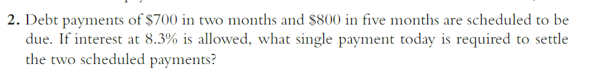  I think ussing the present value instead of future value? 2.