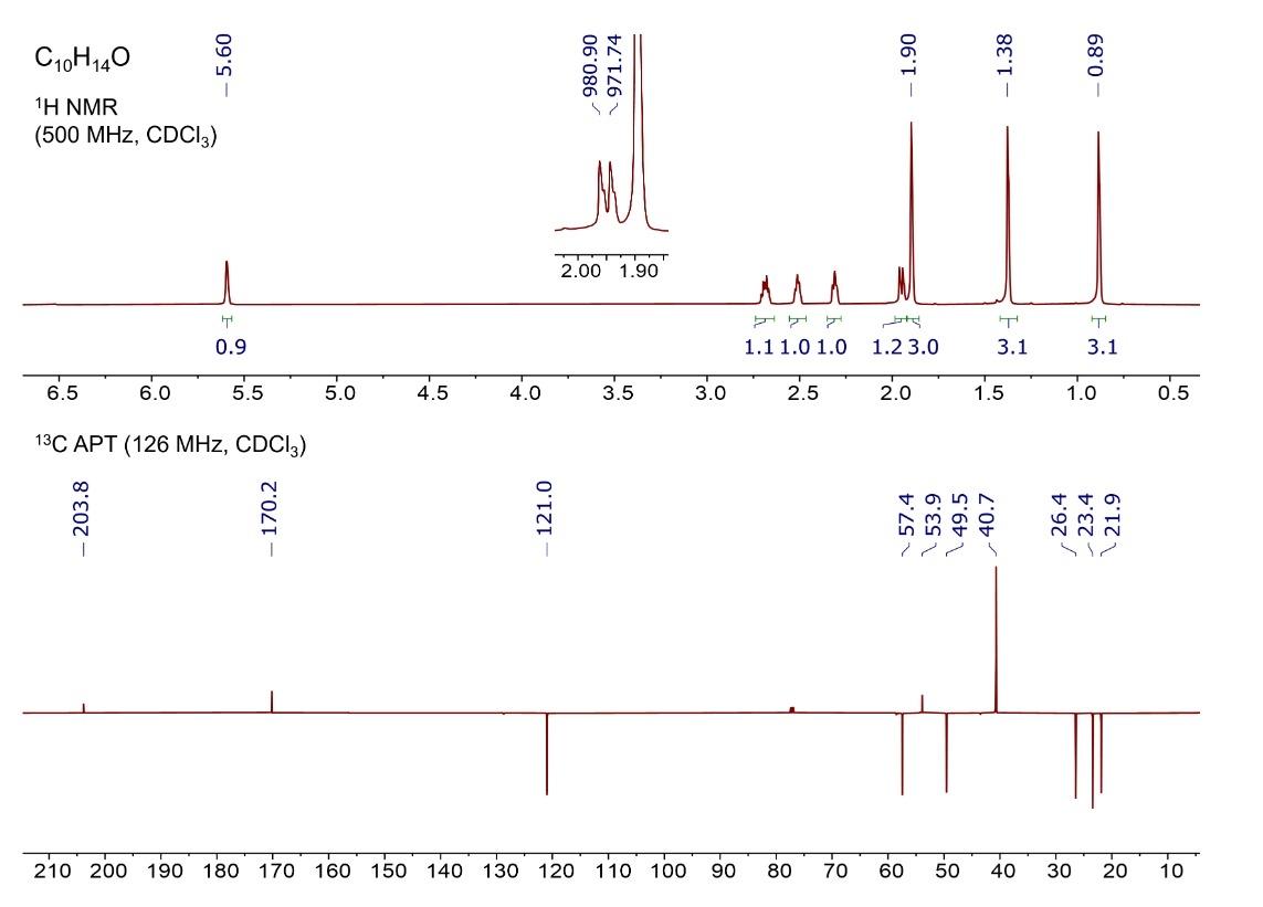  Provide a molecule as a solution and explain what each signal