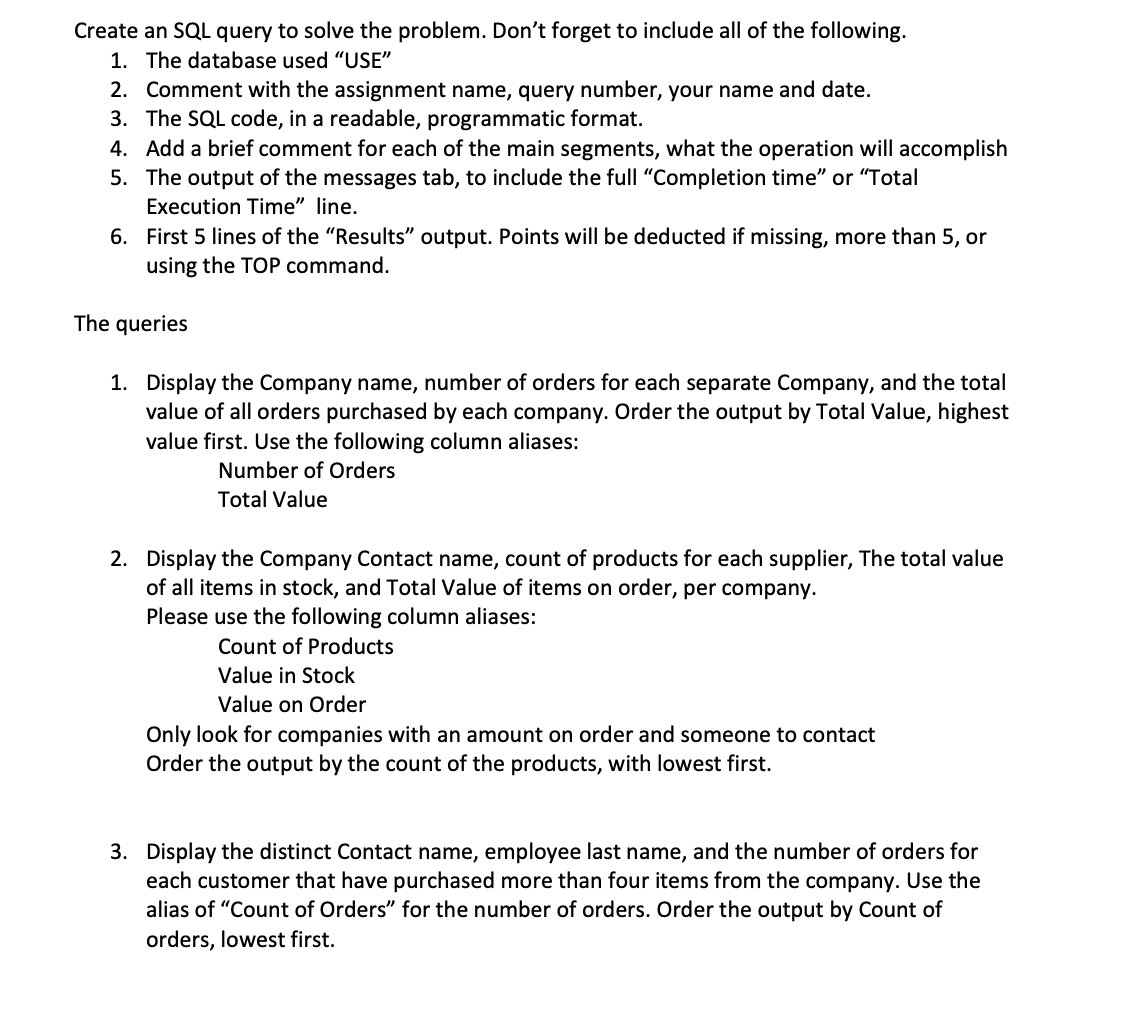 Create an SQL query to solve the problem. Don't forget to