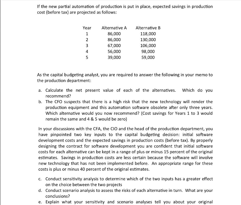 a financial analyst at Macleod International (MI) you have been asked to