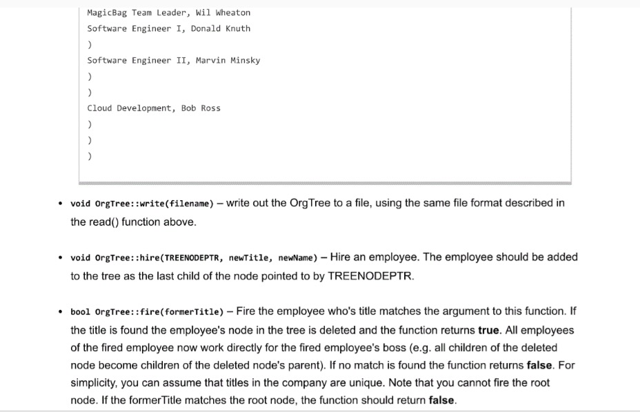 Magic Bags, Incorporated (MBI) President George Orwell VP Sales Mark Zuckerberg VP