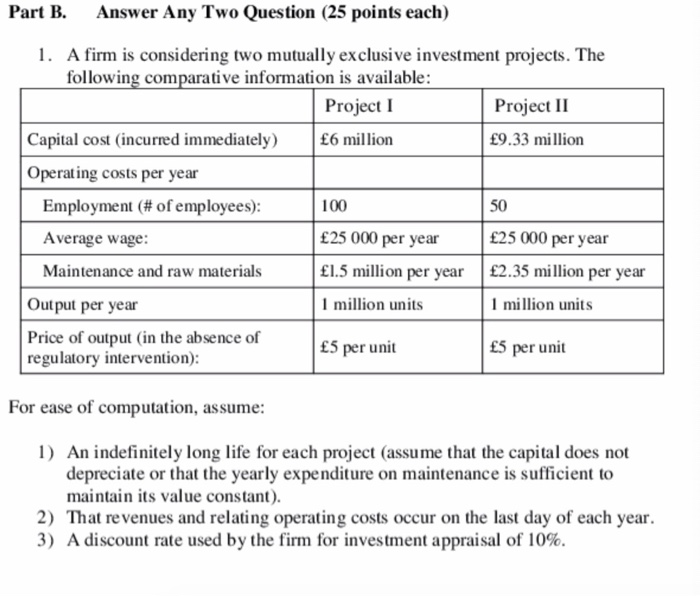  Part B. Answer Any Two Question (25 points each) 1. A