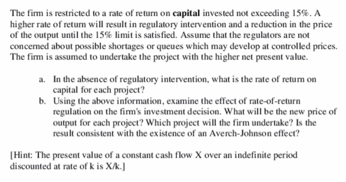 firm is considering two mutually exclusive investment projects. The following comparative information