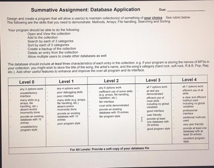  you can use Methods.java as a template for this Summative Assignment: