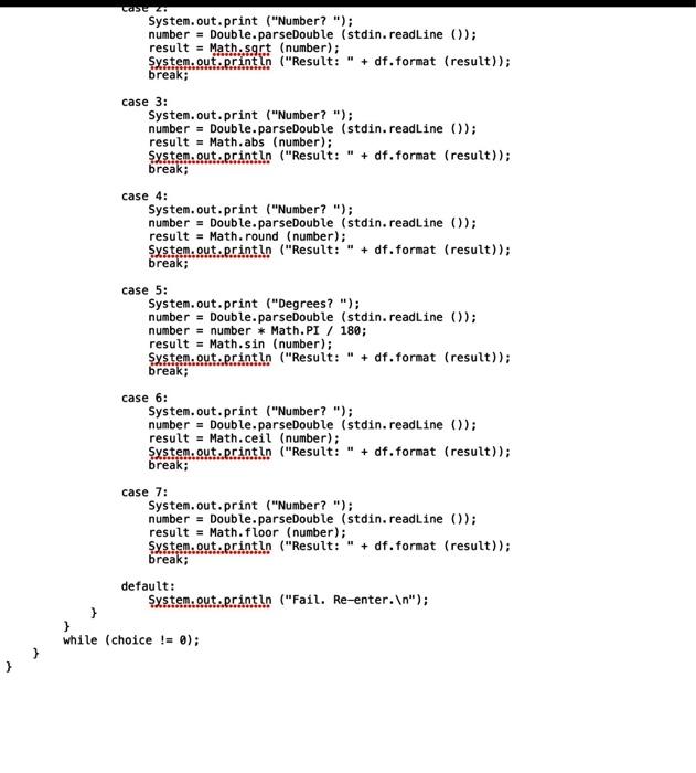 The following are the skills that you need to demonstrate: Methods, Arrays,