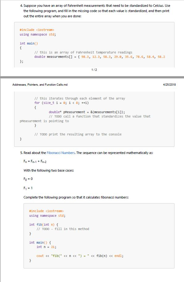 pass-by-reference, and pass-by-pointer in your own words. 2 Read the documentation on