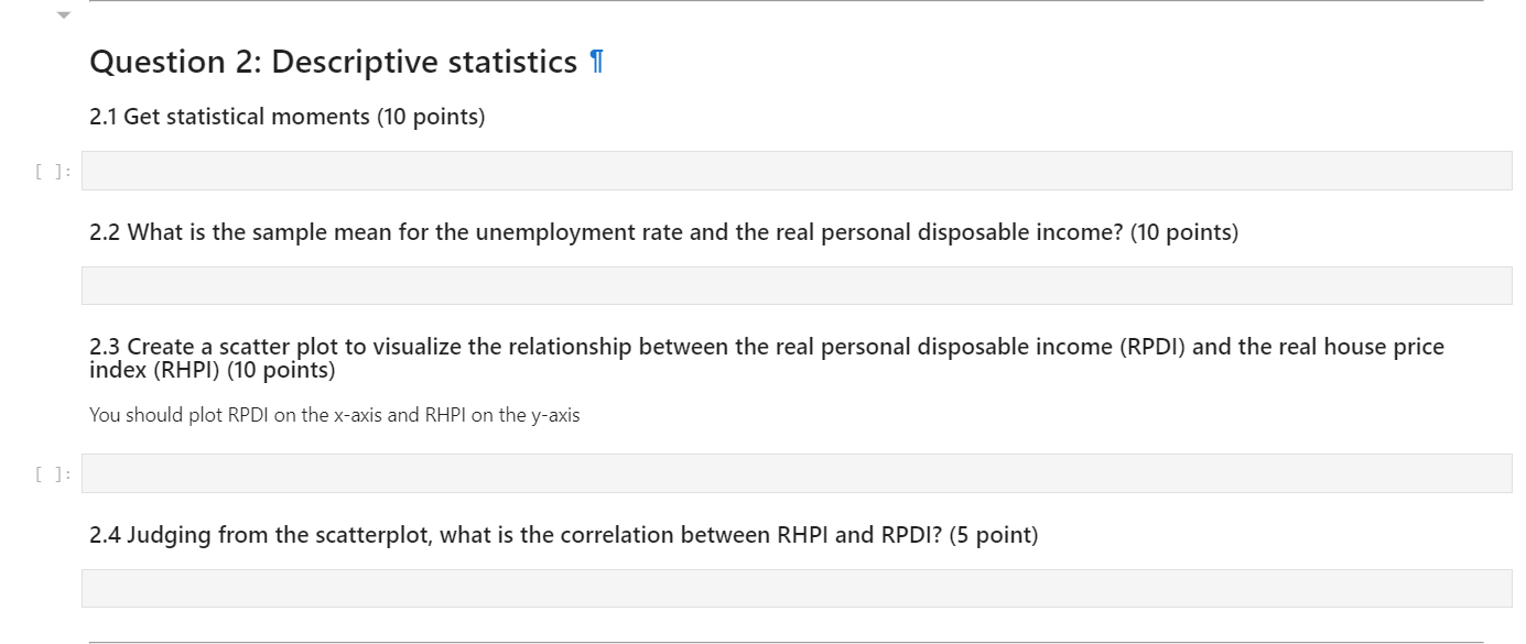 housing price index and other relevant variables in Canada for 1976 through