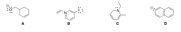 Every lone pair is shown, which structure has the incorrect formal charge?