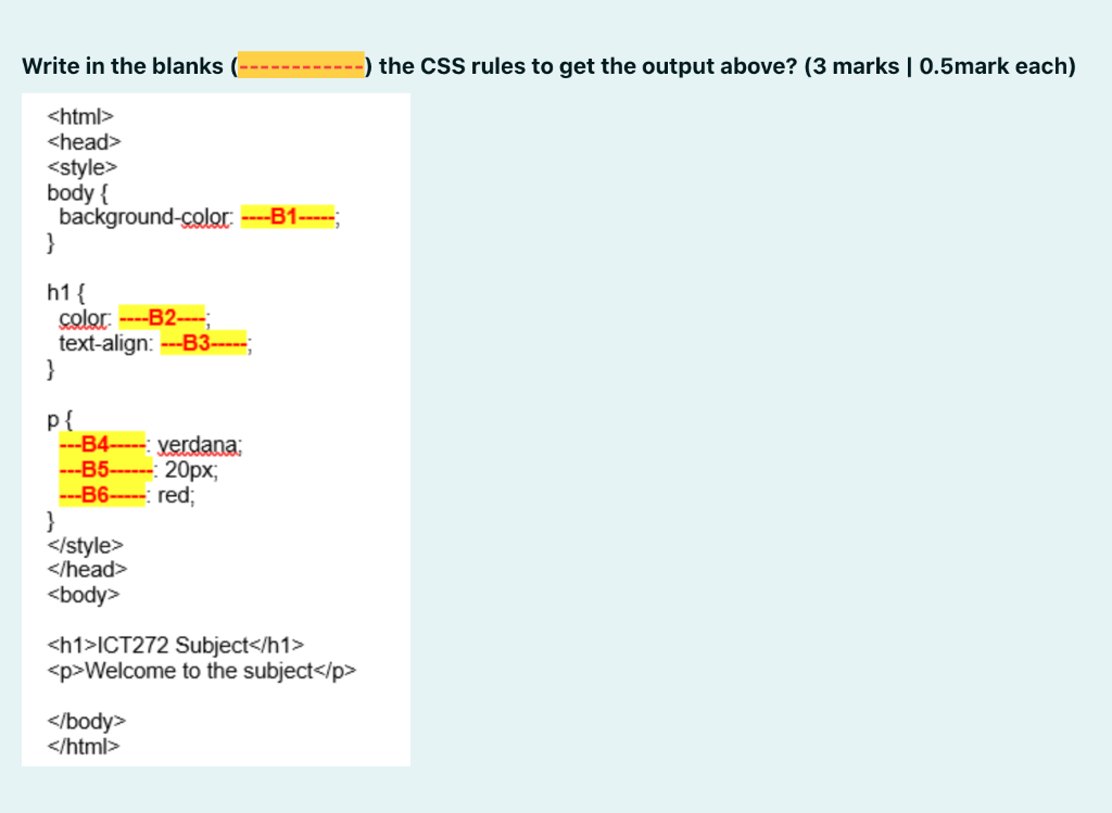 Here are the correct responses: Write in the blanks ( -) the