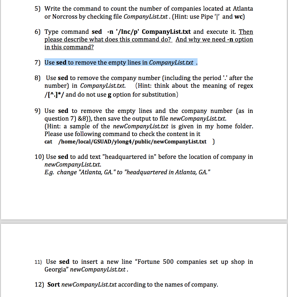 I REALLY NEED HELP WITH THESE HERE IS MORE INFO 5) Write