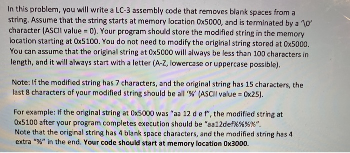  Explicitly write the following lc3 program In this problem, you will