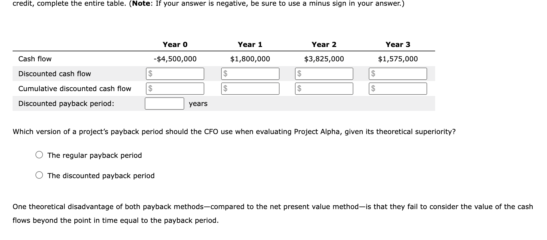 payback period that helps in their capital budgeting decisions. Consider the case