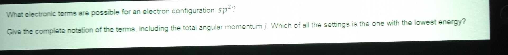 please answer within one hour What electronic terms are possible for