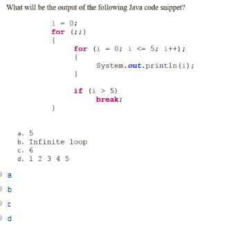 What will be the output of the following Java code snippet?