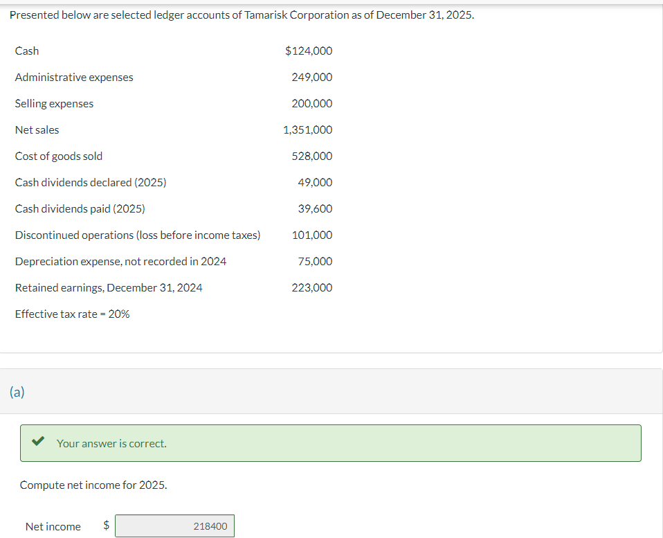  Help please Prepare a partial income statement beginning with income from